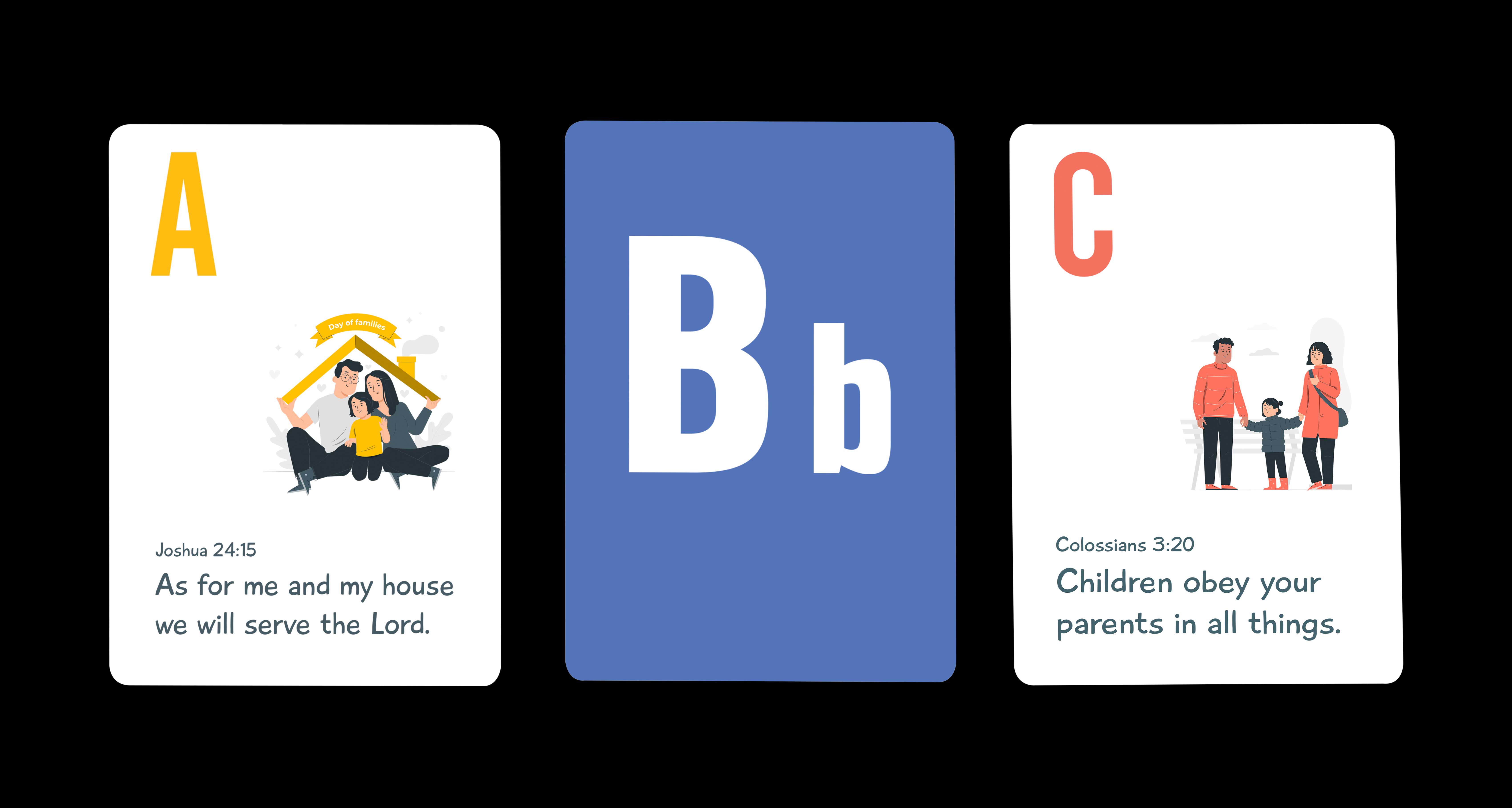 ABC bible flash cards for kids from rhema seeds